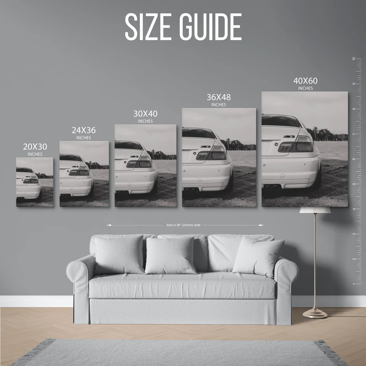 M3 E46 Rear — Size Guide