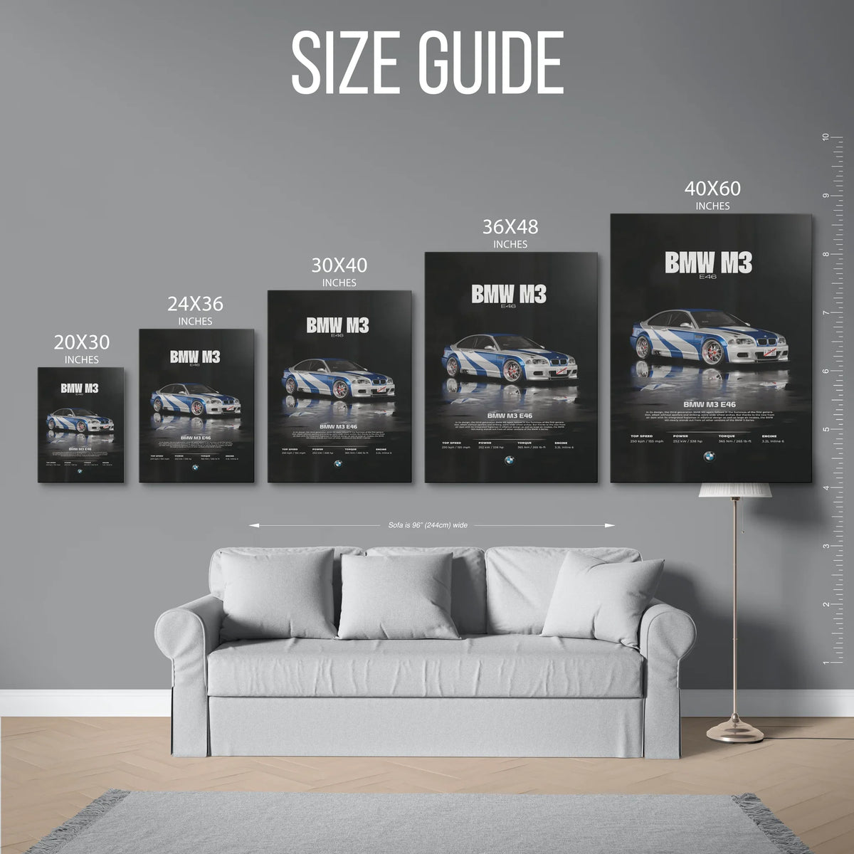 M3 E46 — Size Guide