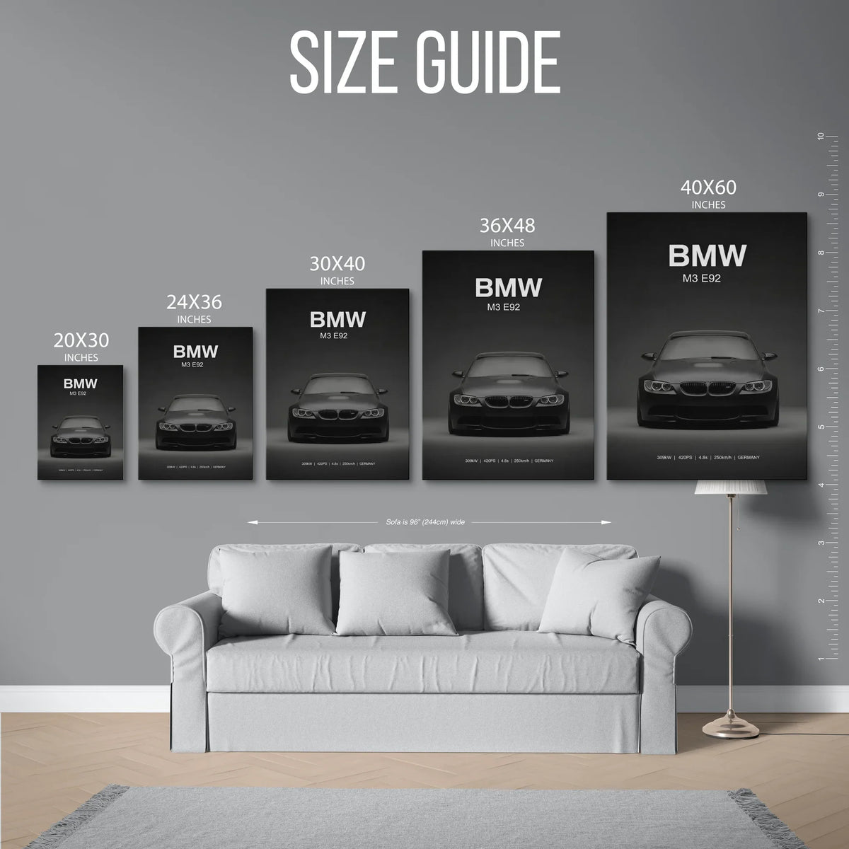 M3 E92 — Size Guide