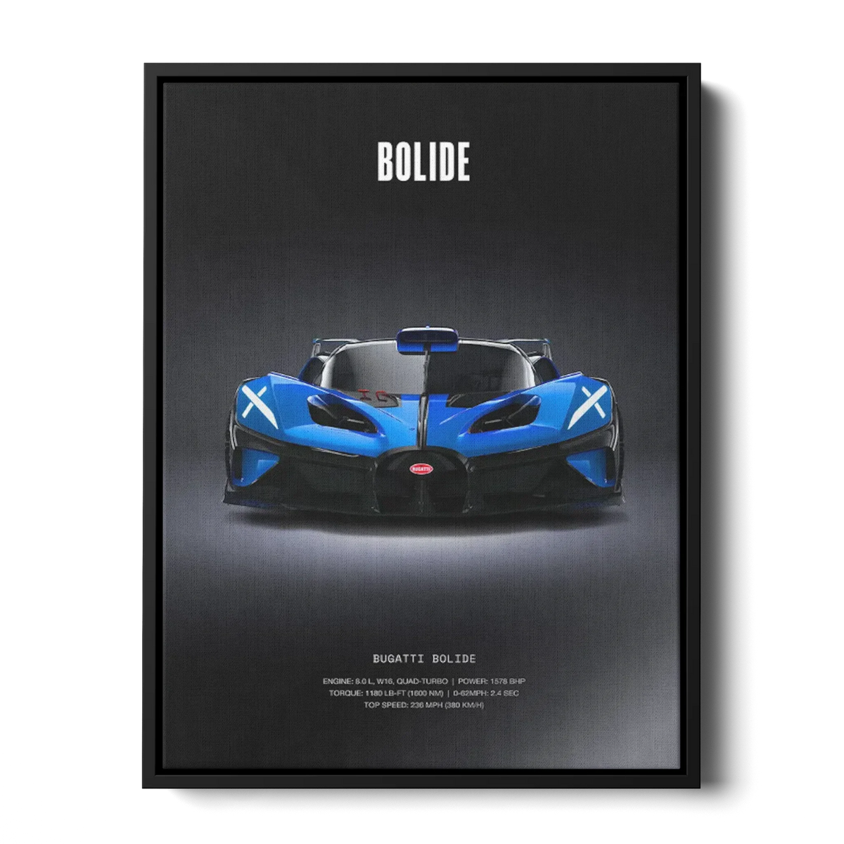 Bolide Specs Poster — Canvas Print
