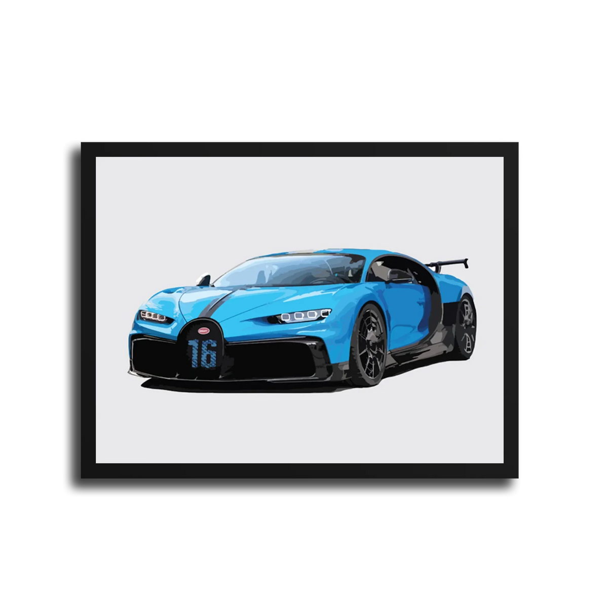 Chiron Pur Sport Front — Black Frame