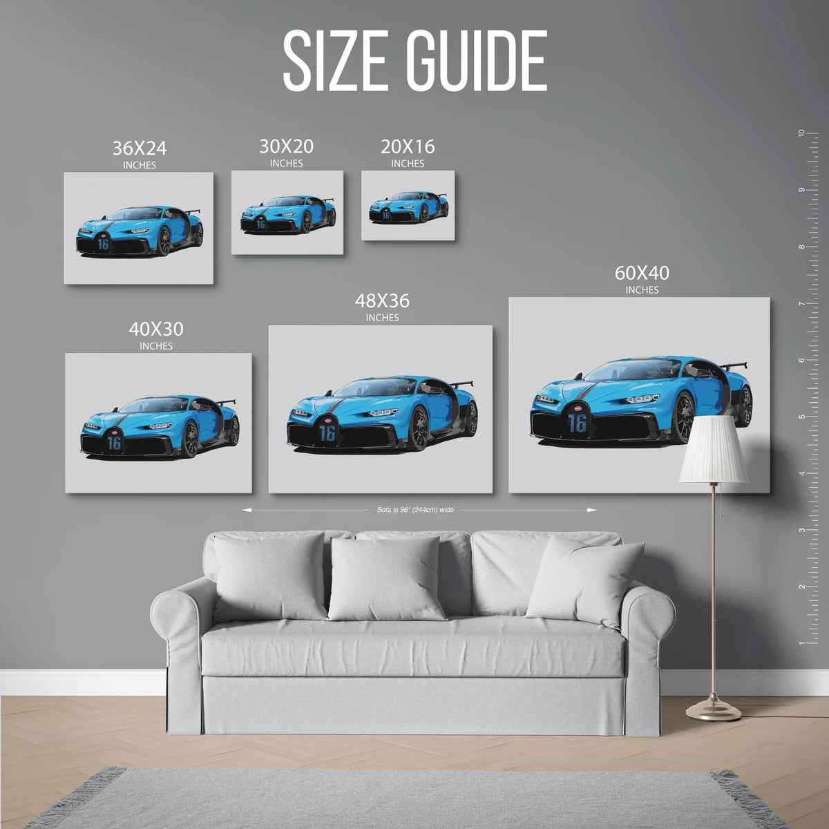 Chiron Pur Sport Front — Size Guide