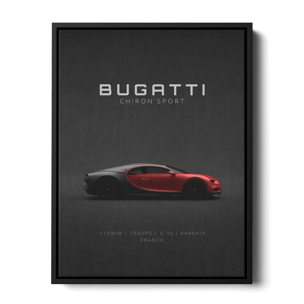 Chiron Sport Red Poster — Canvas Print