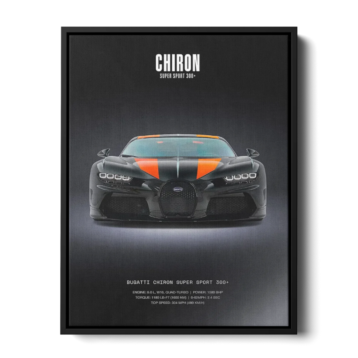 Chiron Super Sport 300 Front — Canvas Print