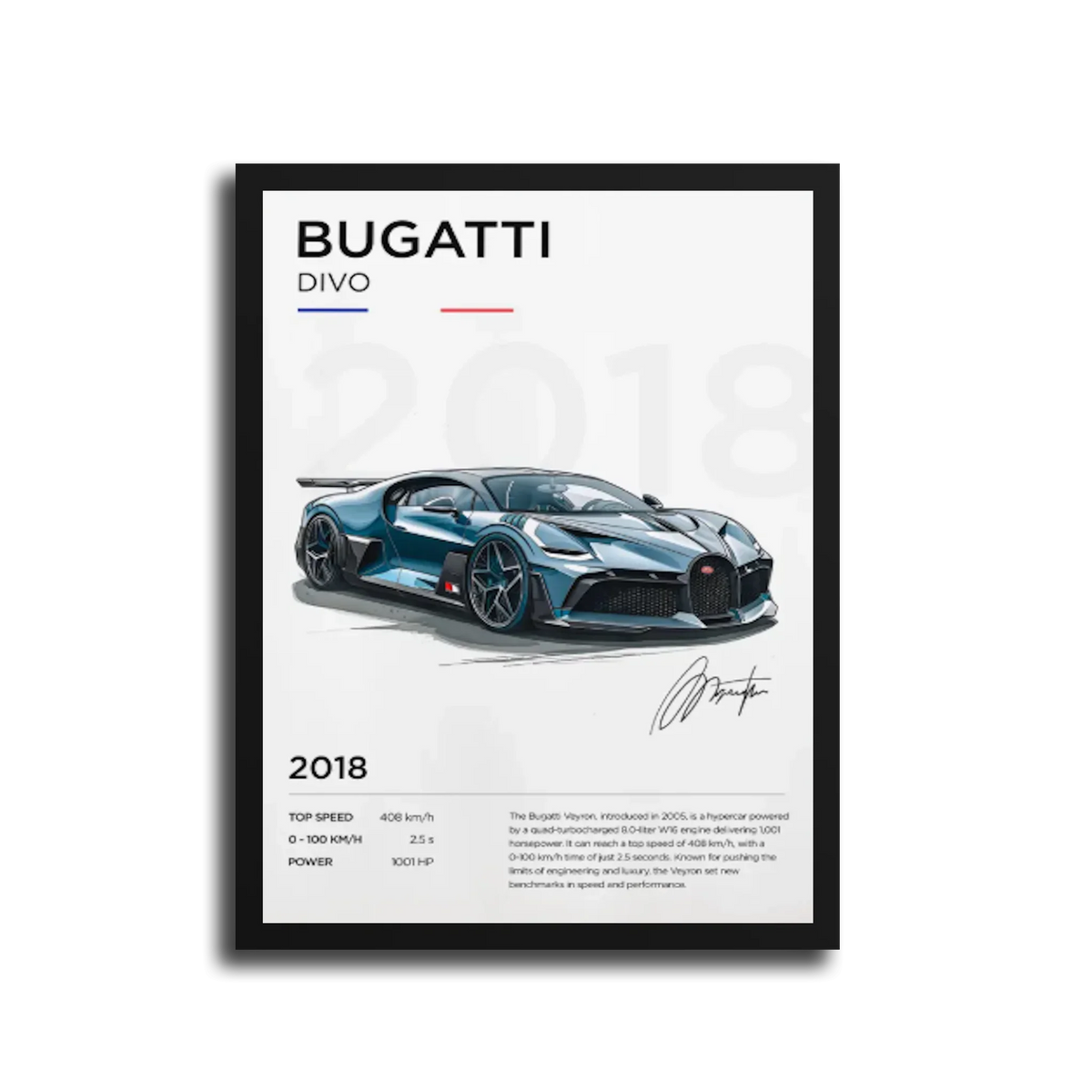 Divo Specs Poster — Black Frame