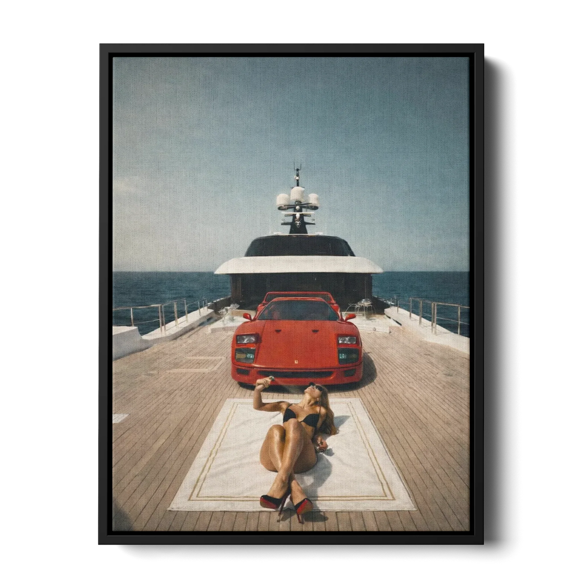 F40 Yacht Lifestyle — Canvas Print