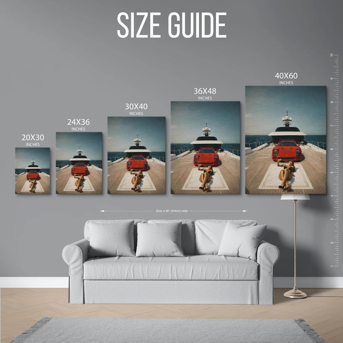 F40 Yacht Lifestyle — Size Guide