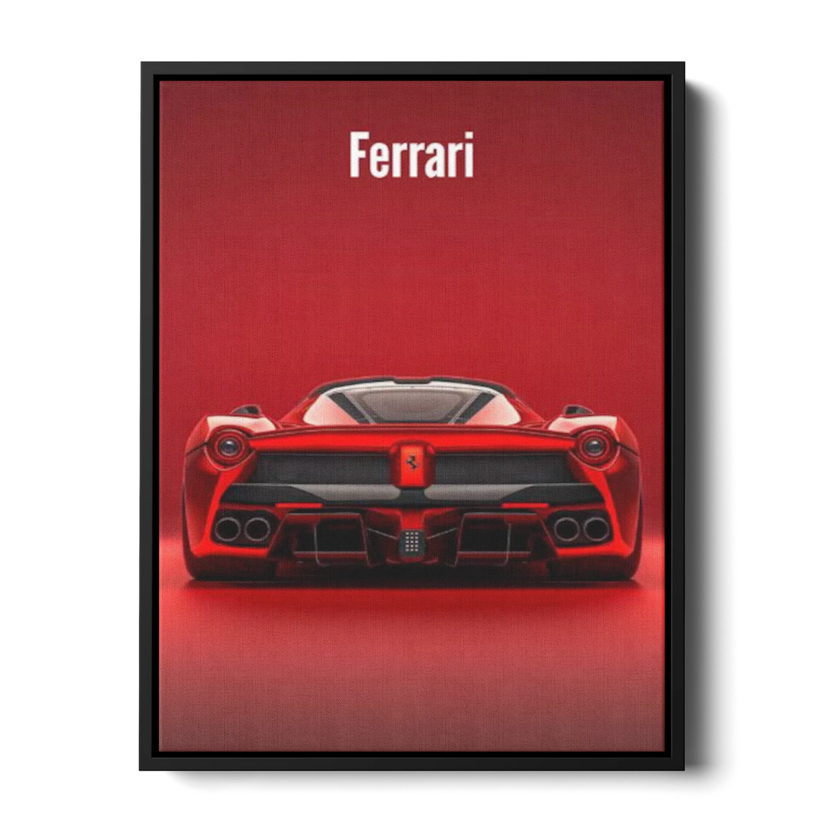 Laferrari Rear Red — Canvas Print