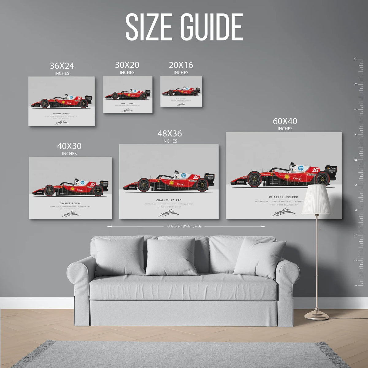 Sf26 Leclerc F1 2026 — Size Guide