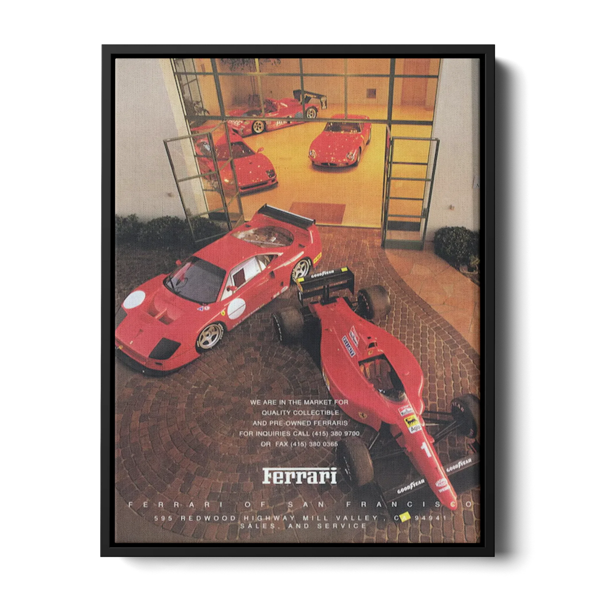 Vintage San Francisco Ad — Canvas Print