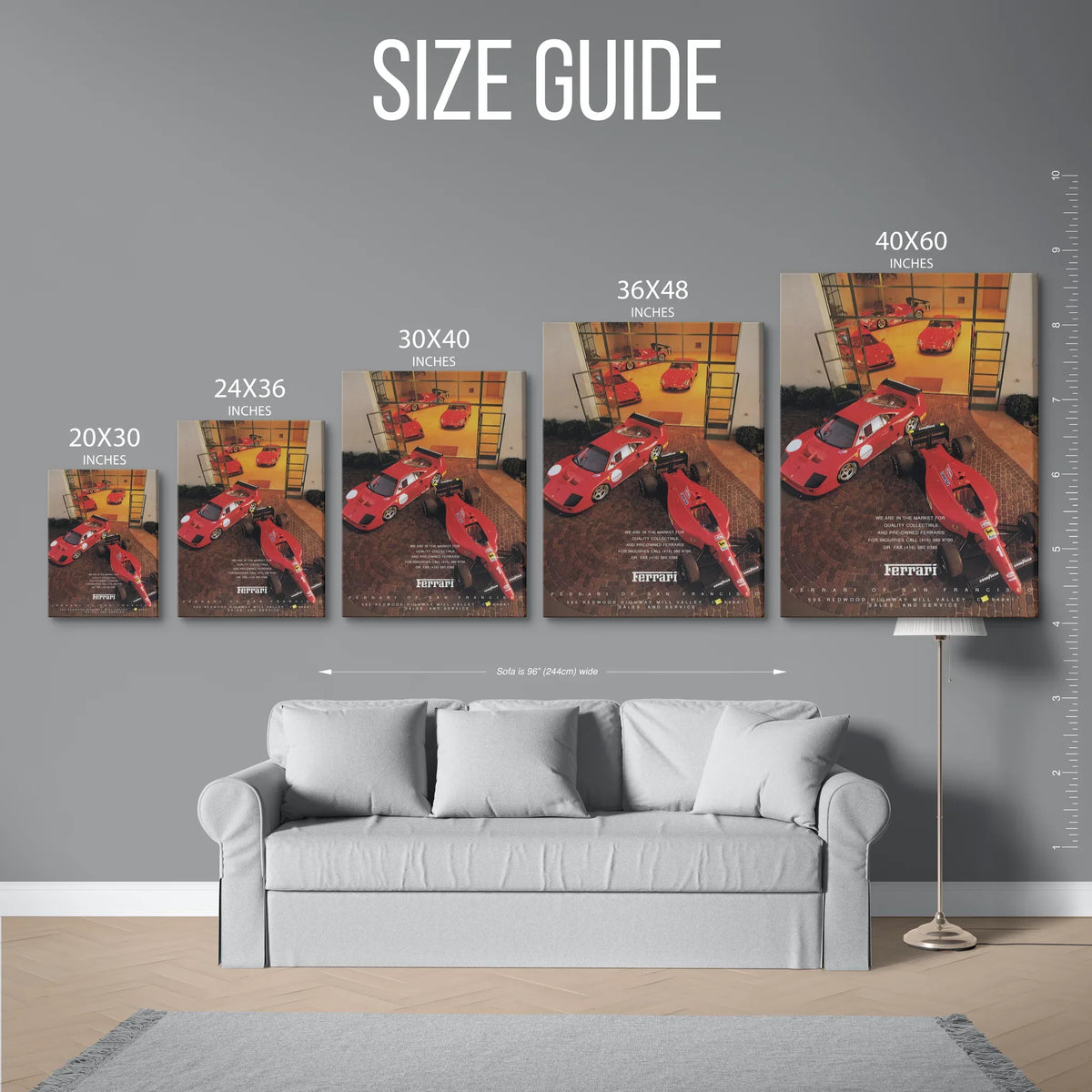 Vintage San Francisco Ad — Size Guide
