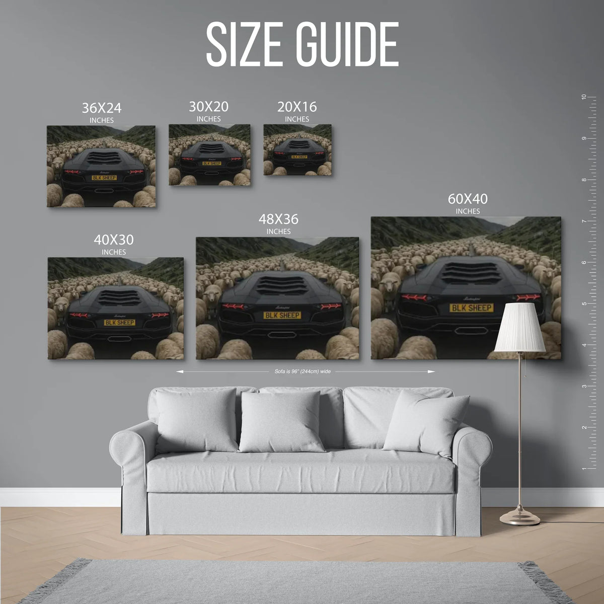 Aventador Blk Sheep — Size Guide