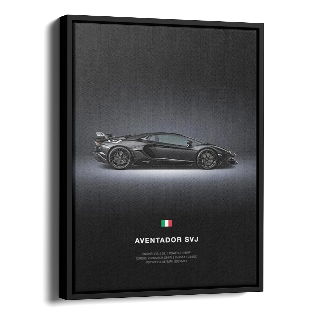 Aventador Svj Specs Poster — Alternate View