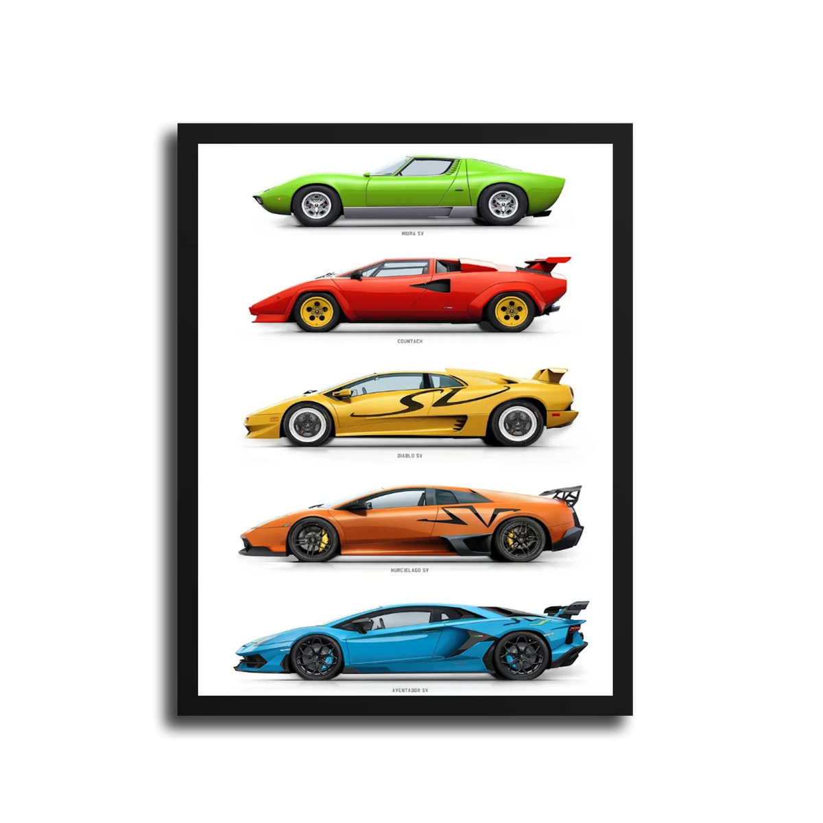 Generations Evolution Poster — Black Frame