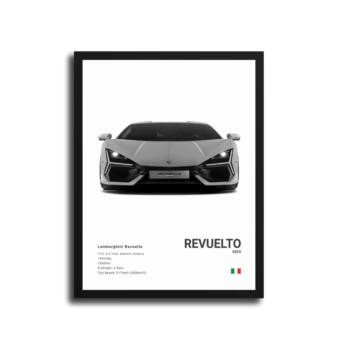 Revuelto 2023 Specs Bw — Black Frame
