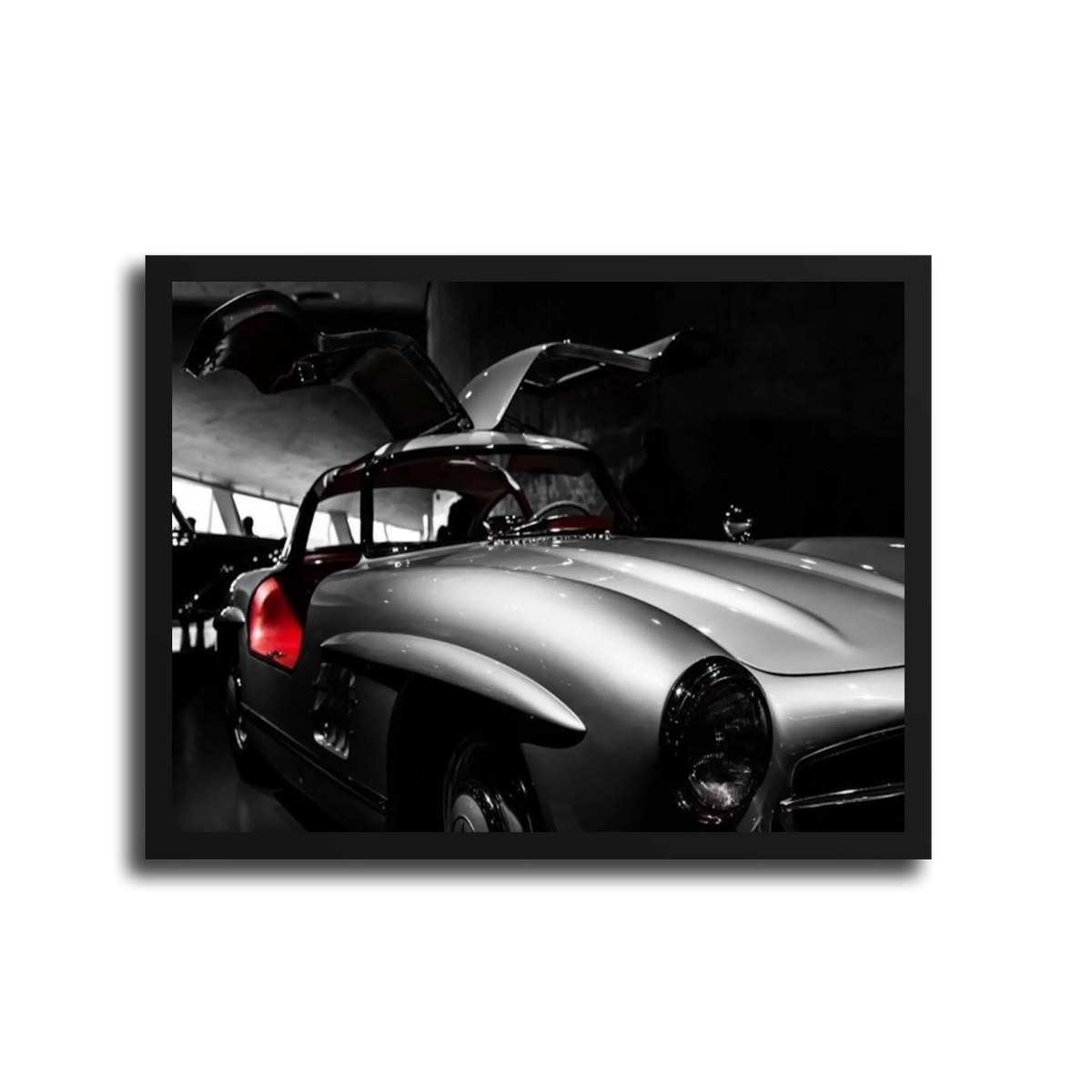 300Sl Gullwing Rear Bw — Black Frame