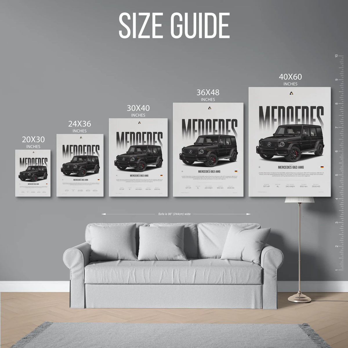G63 Amg Specs Poster — Size Guide