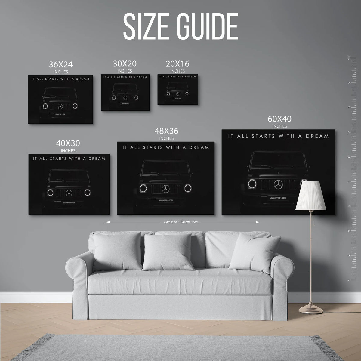 G63 Starts With Dream — Size Guide