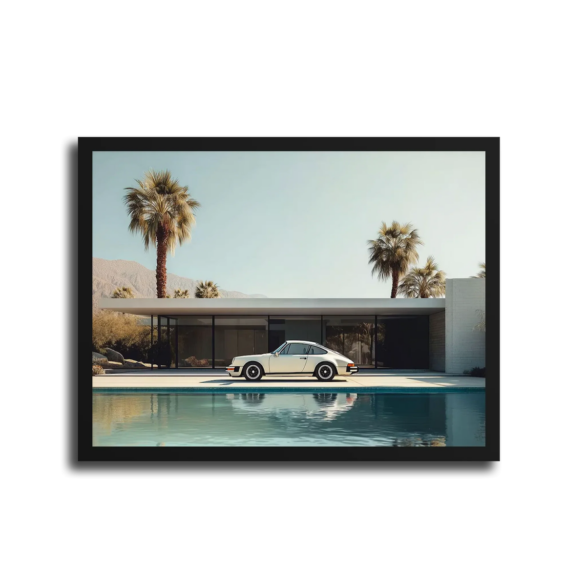 911 Carrera Palm Springs Pool — Black Frame
