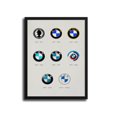 Logo Evolution — Black Frame