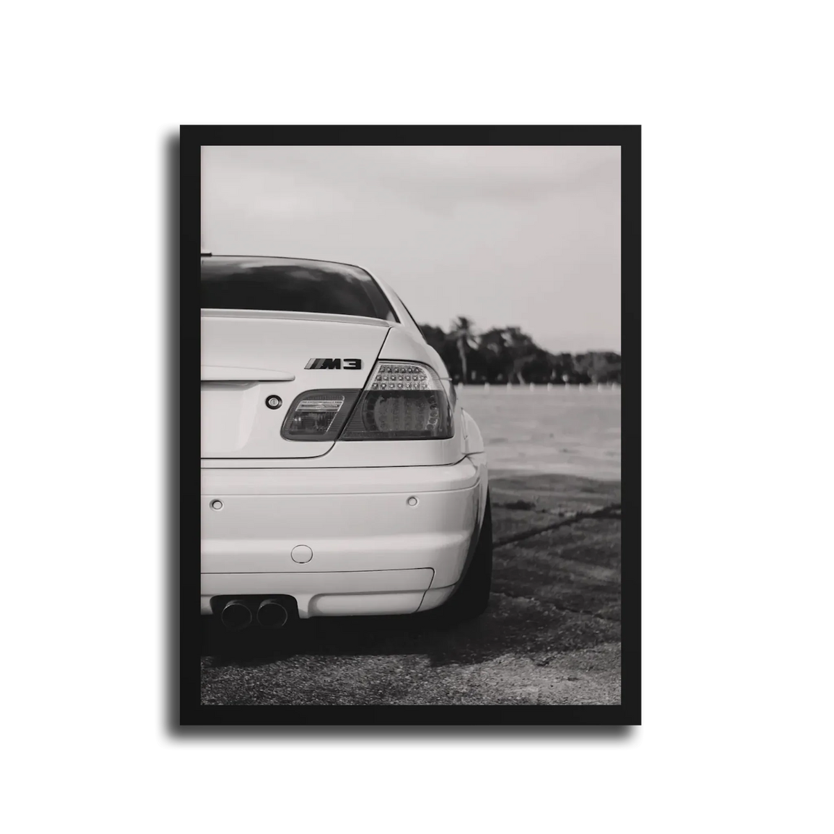 M3 E46 Rear — Black Frame