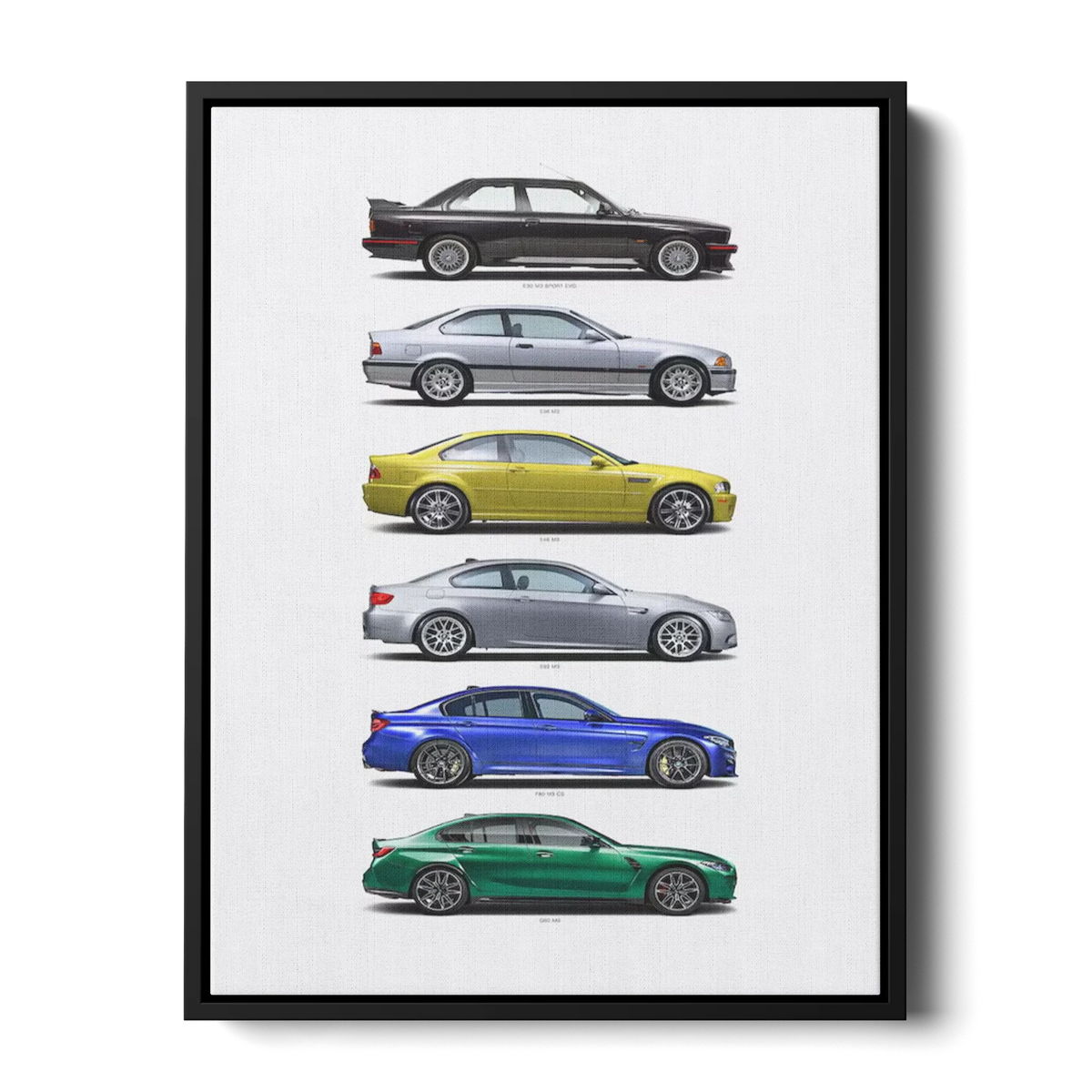 M3 Generations Evolution — Canvas Print