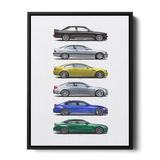 M3 Generations Evolution — Canvas Print