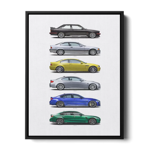 M3 Generations Evolution — Canvas Print