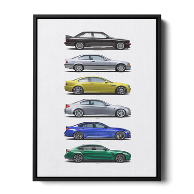 M3 Generations Evolution — Canvas Print