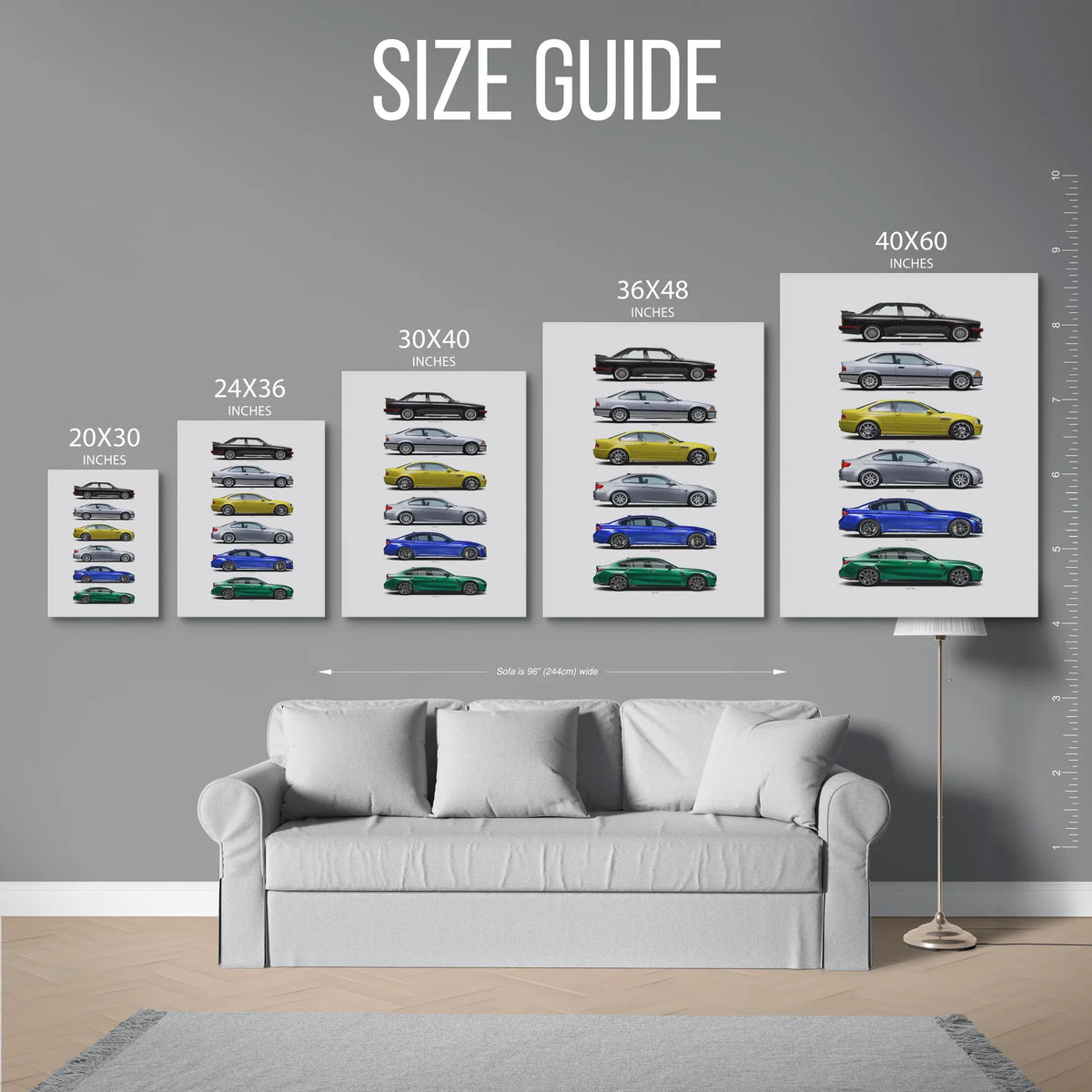 M3 Generations Evolution — Size Guide