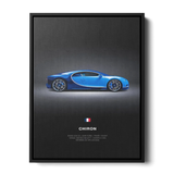 Chiron Dark French Flag — Canvas Print