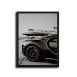 Chiron Private Jet — Black Frame