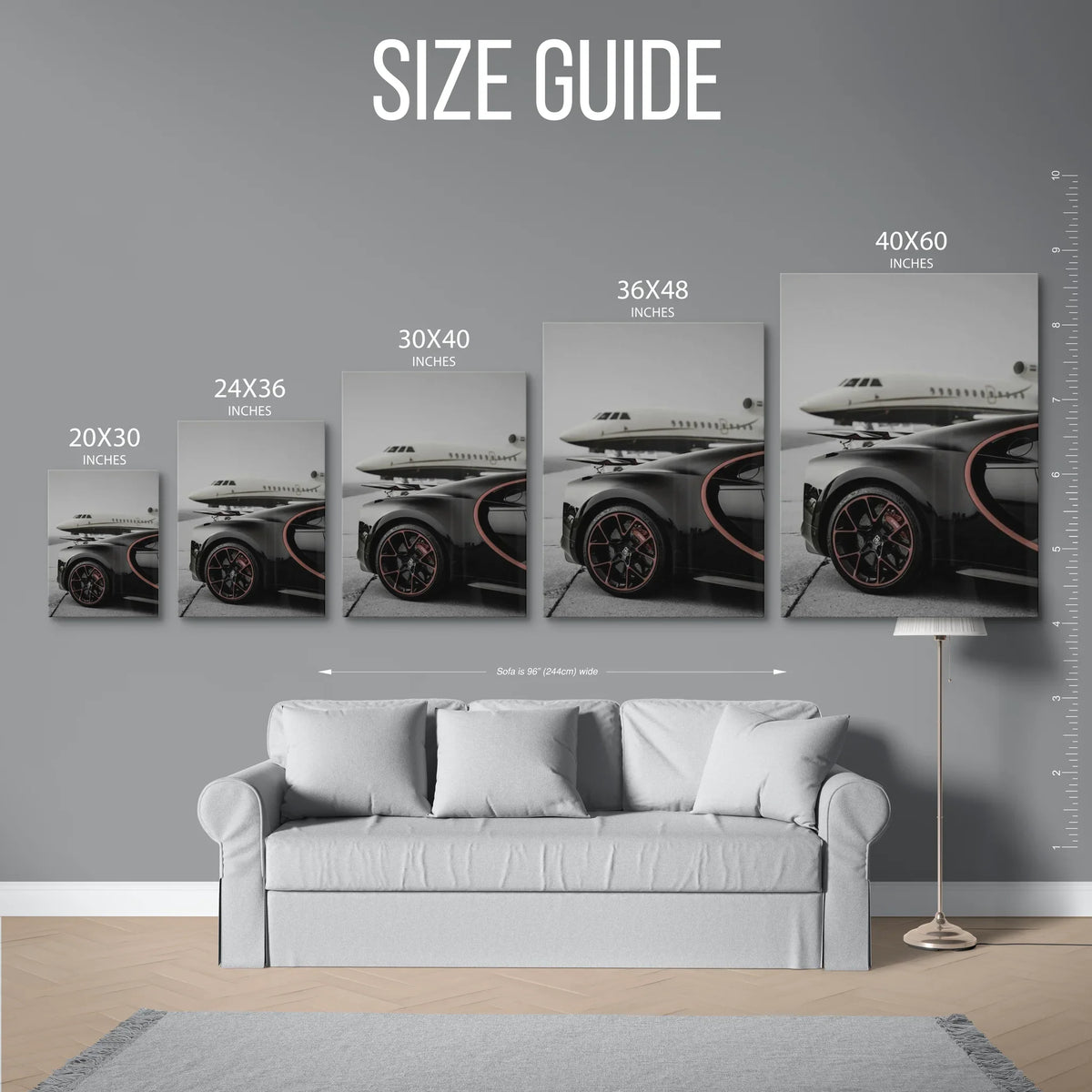 Chiron Private Jet — Size Guide