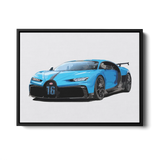 Chiron Pur Sport Front — Canvas Print