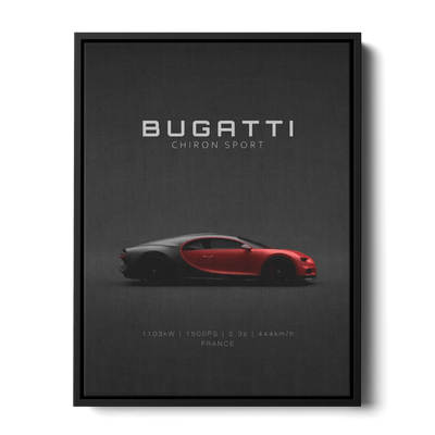 Chiron Sport Red Poster — Canvas Print