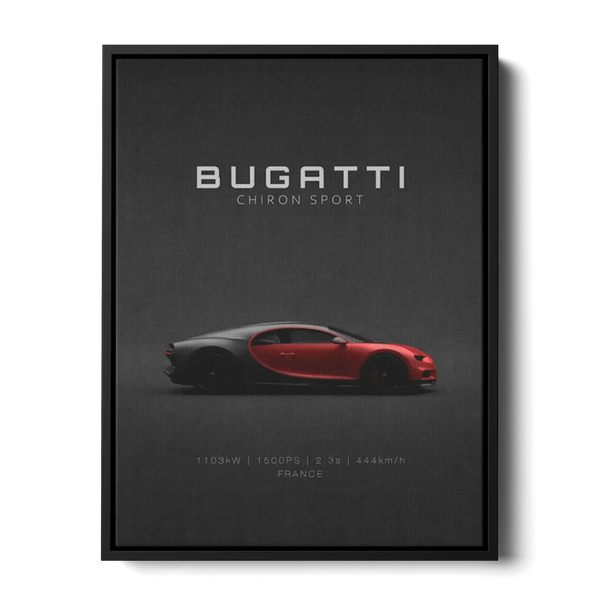 Chiron Sport Red Poster — Canvas Print