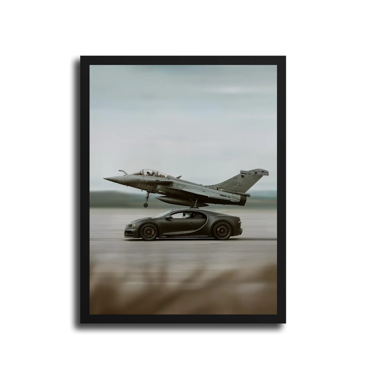 Chiron Vs Fighter Jet — Black Frame
