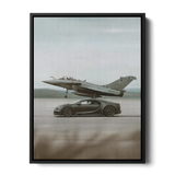 Chiron Vs Fighter Jet — Canvas Print