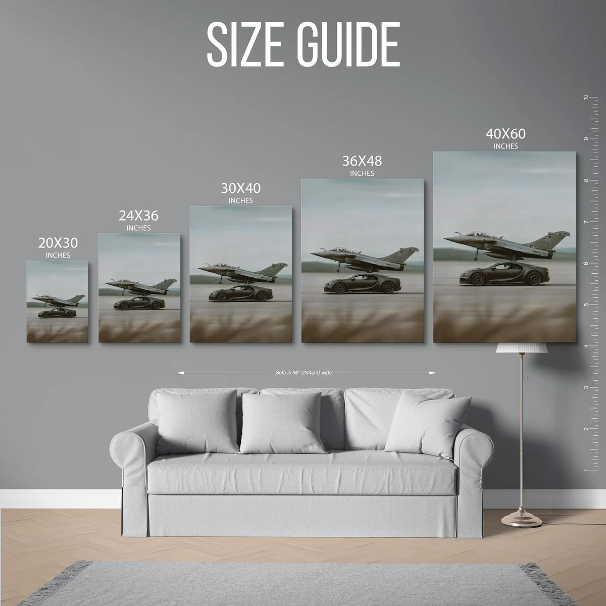 Chiron Vs Fighter Jet — Size Guide