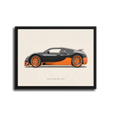 Veyron Super Sport Side — Black Frame