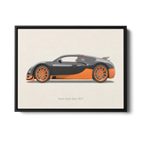 Veyron Super Sport Side — Canvas Print