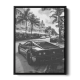 288 Gto Miami Bw — Canvas Print