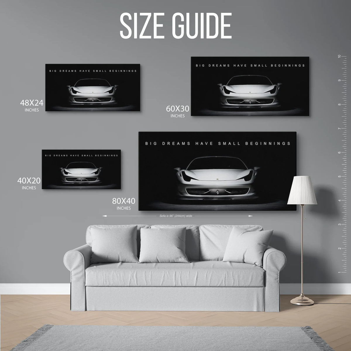 458 Big Dreams Panoramic — Size Guide