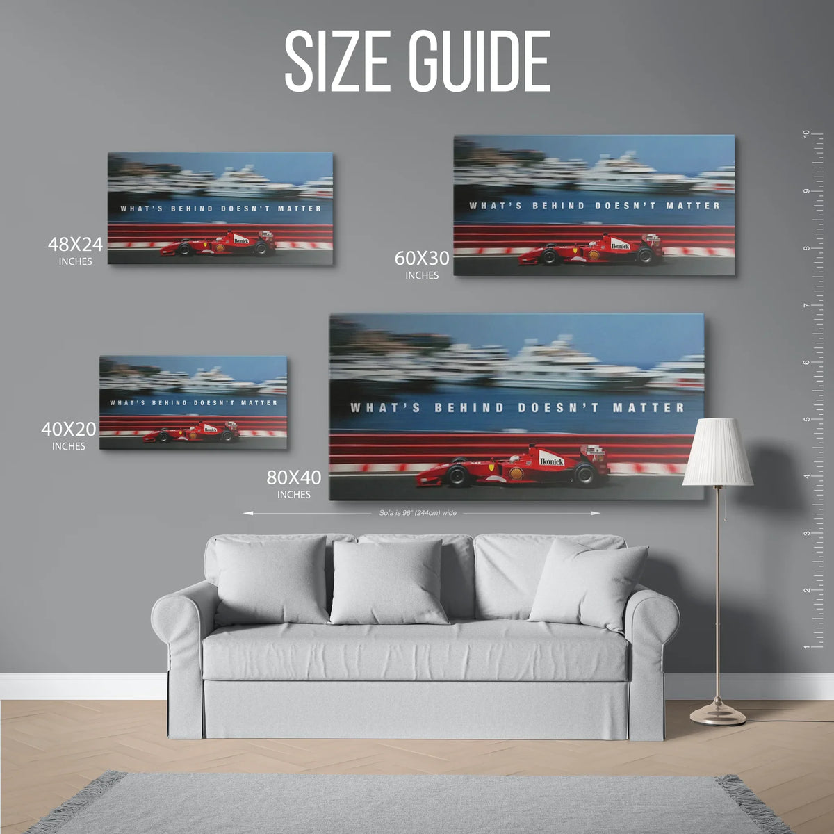 F1 Schumacher Behind Doesnt Matter — Size Guide