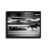F1 Vs Horse Speed — Black Frame