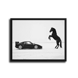 F40 Black Horse — Black Frame