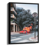 F40 On Fire Monaco — Alternate View