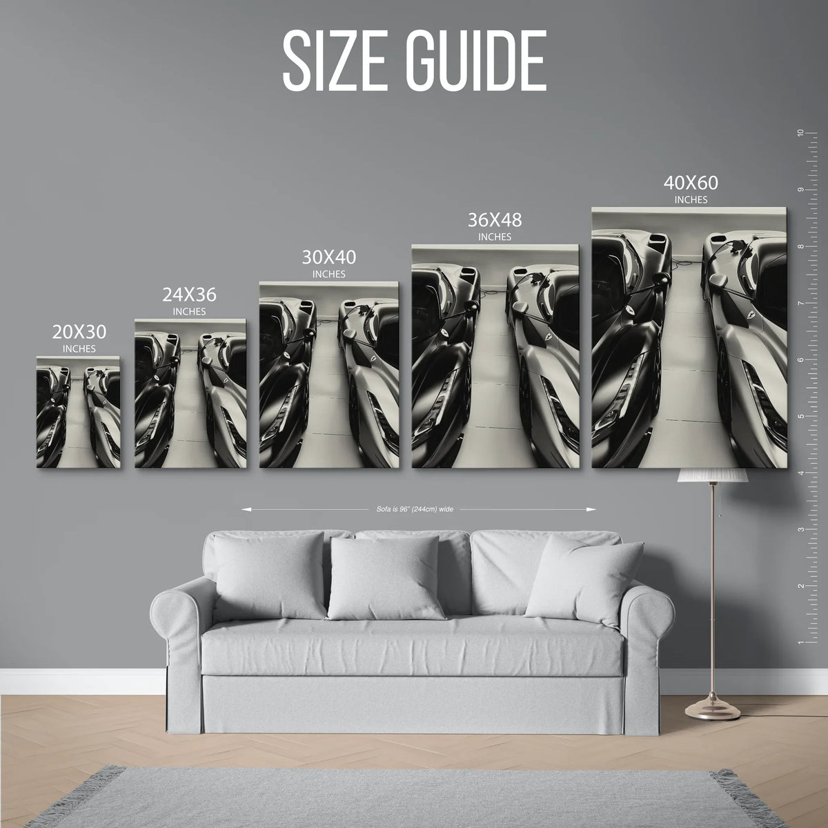 Laferrari Duo Garage — Size Guide