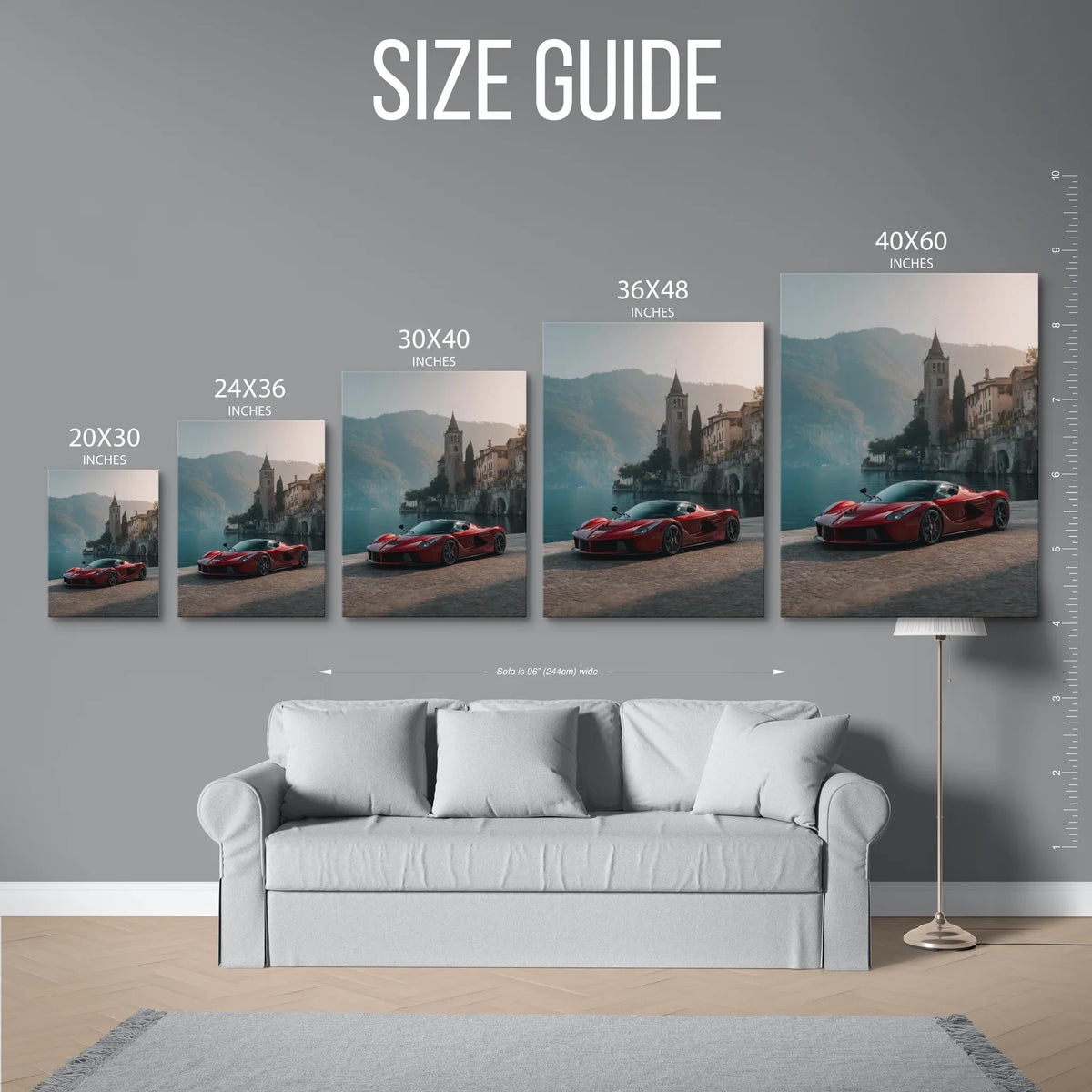 Laferrari Lake Como — Size Guide