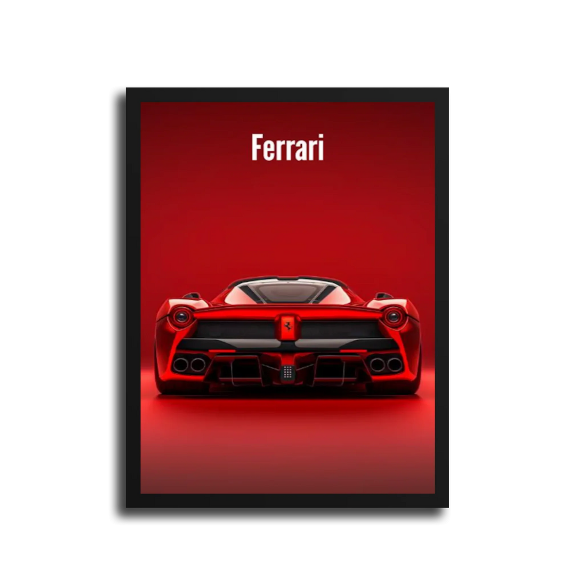 Laferrari Rear Red — Black Frame